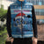 Personalized Blue Tiger Christmas Sleeveless Puffer Jacket Kawaii Derpy Tiger Santa Mode - Wonder Print Shop