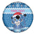 Personalized Blue Tiger Christmas Spare Tire Cover Kawaii Derpy Tiger Santa Mode - Wonder Print Shop