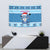 Personalized Blue Tiger Christmas Tapestry Kawaii Derpy Tiger Santa Mode - Wonder Print Shop