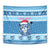 Personalized Blue Tiger Christmas Tapestry Kawaii Derpy Tiger Santa Mode - Wonder Print Shop