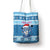 Personalized Blue Tiger Christmas Tote Bag Kawaii Derpy Tiger Santa Mode - Wonder Print Shop