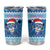 Personalized Blue Tiger Christmas Tumbler Cup Kawaii Derpy Tiger Santa Mode - Wonder Print Shop