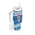 Personalized Blue Tiger Christmas Tumbler With Handle Kawaii Derpy Tiger Santa Mode - Wonder Print Shop