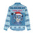 Personalized Blue Tiger Christmas Women Casual Shirt Kawaii Derpy Tiger Santa Mode - Wonder Print Shop