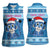 Personalized Blue Tiger Christmas Women Sleeveless Polo Shirt Kawaii Derpy Tiger Santa Mode - Wonder Print Shop