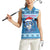 Personalized Blue Tiger Christmas Women Sleeveless Polo Shirt Kawaii Derpy Tiger Santa Mode - Wonder Print Shop