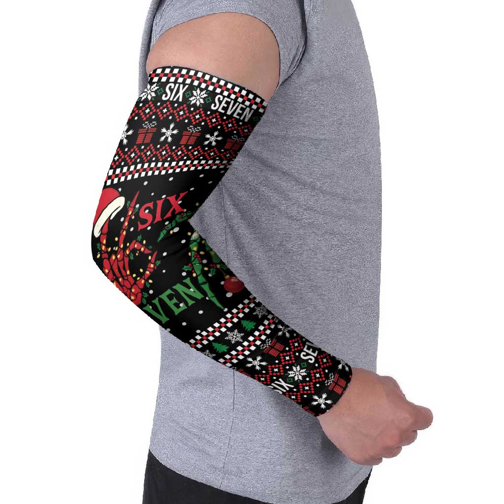 Funny Six Seven Skeleton Hand Arm Sleeves Meme Gen Alpha Slang - Wonder Print Shop