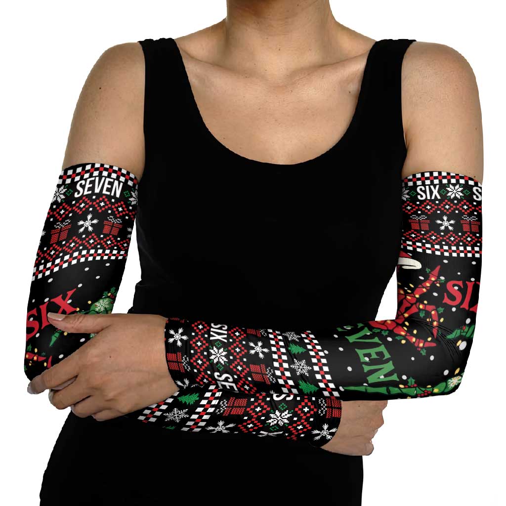Funny Six Seven Skeleton Hand Arm Sleeves Meme Gen Alpha Slang - Wonder Print Shop