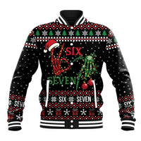 Funny Six Seven Skeleton Hand Baseball Jacket Meme Gen Alpha Slang - Wonder Print Shop