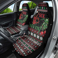 Funny Six Seven Skeleton Hand Car Seat Cover Meme Gen Alpha Slang - Wonder Print Shop