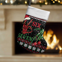 Funny Six Seven Skeleton Hand Christmas Stocking Meme Gen Alpha Slang - Wonder Print Shop