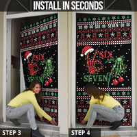 Funny Six Seven Skeleton Hand Door Cover Meme Gen Alpha Slang - Wonder Print Shop