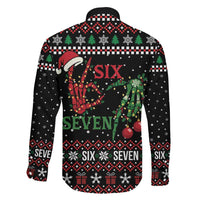 Funny Six Seven Skeleton Hand Family Matching Tank Maxi Dress and Hawaiian Shirt Meme Gen Alpha Slang - Wonder Print Shop