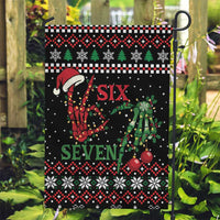Funny Six Seven Skeleton Hand Garden Flag Meme Gen Alpha Slang - Wonder Print Shop