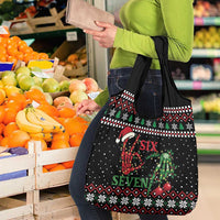 Funny Six Seven Skeleton Hand Grocery Bag Meme Gen Alpha Slang - Wonder Print Shop