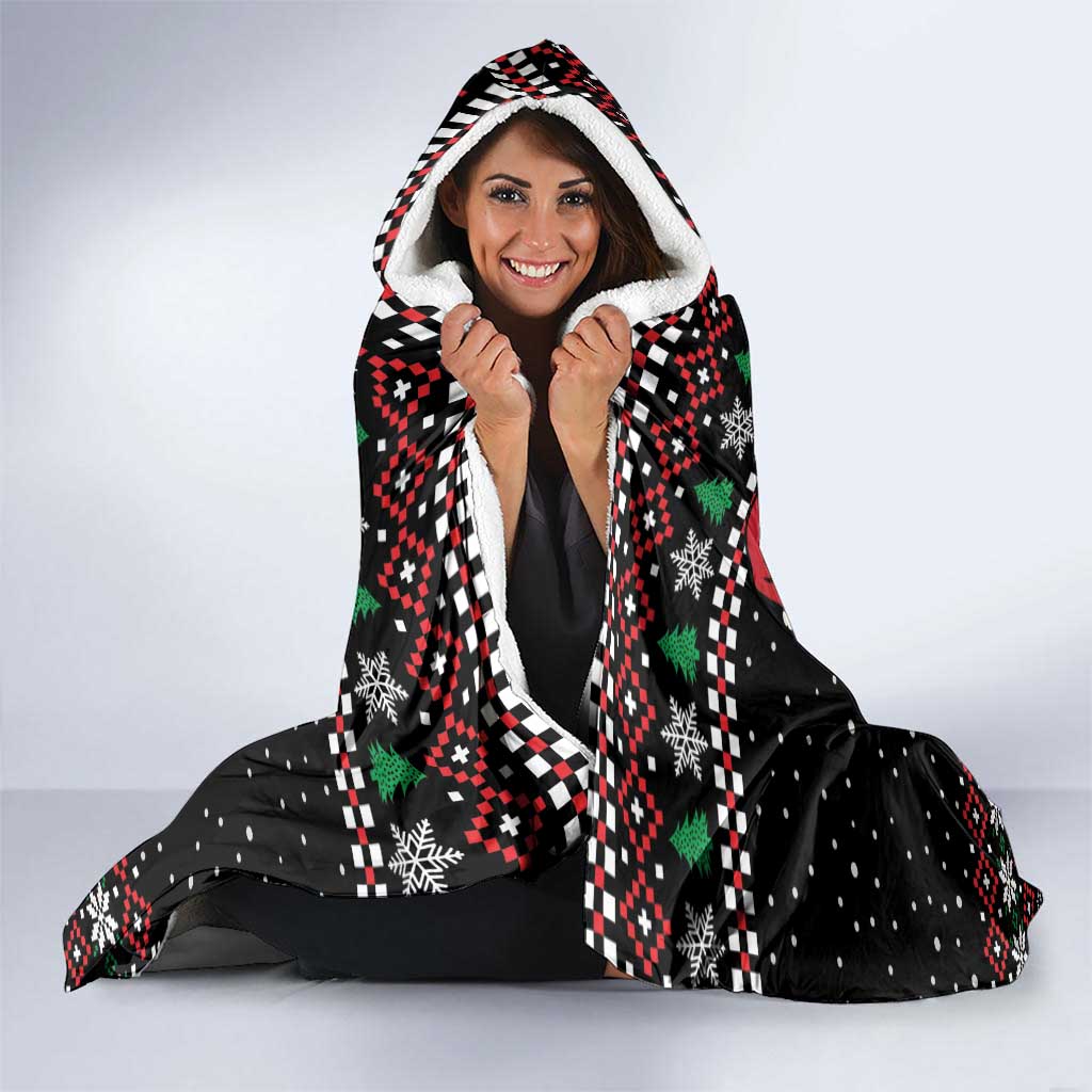 Funny Six Seven Skeleton Hand Hooded Blanket Meme Gen Alpha Slang - Wonder Print Shop