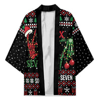 Funny Six Seven Skeleton Hand Kimono Meme Gen Alpha Slang - Wonder Print Shop