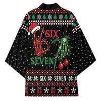 Funny Six Seven Skeleton Hand Kimono Meme Gen Alpha Slang - Wonder Print Shop