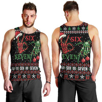 Funny Six Seven Skeleton Hand Men Tank Top Meme Gen Alpha Slang - Wonder Print Shop