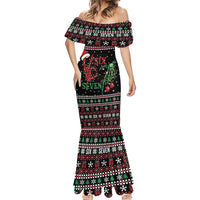 Funny Six Seven Skeleton Hand Mermaid Dress Meme Gen Alpha Slang - Wonder Print Shop