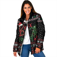 Funny Six Seven Skeleton Hand Padded Jacket Meme Gen Alpha Slang - Wonder Print Shop