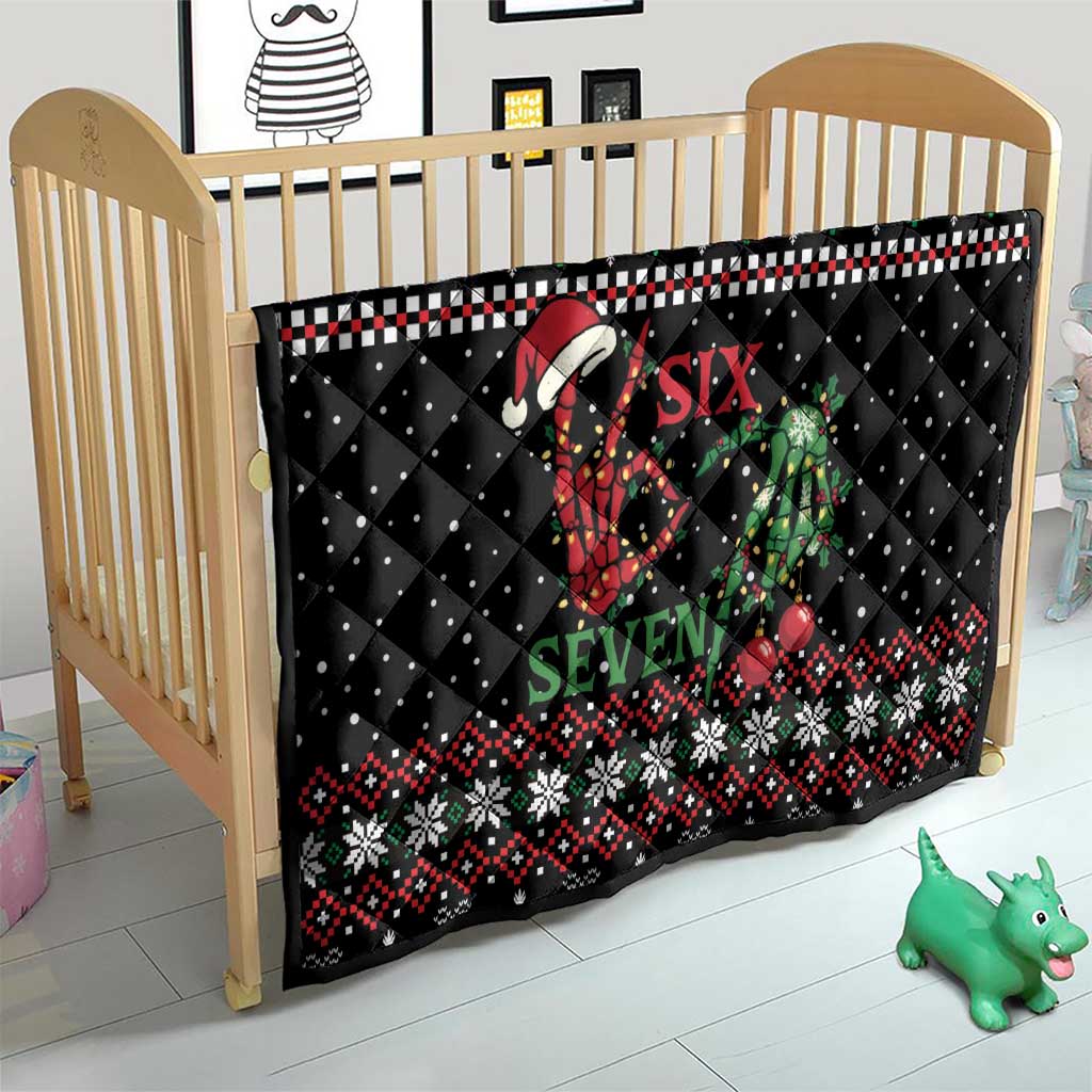 Funny Six Seven Skeleton Hand Quilt Meme Gen Alpha Slang - Wonder Print Shop