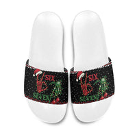 Funny Six Seven Skeleton Hand Slide Sandals Meme Gen Alpha Slang - Wonder Print Shop