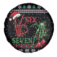 Funny Six Seven Skeleton Hand Spare Tire Cover Meme Gen Alpha Slang - Wonder Print Shop