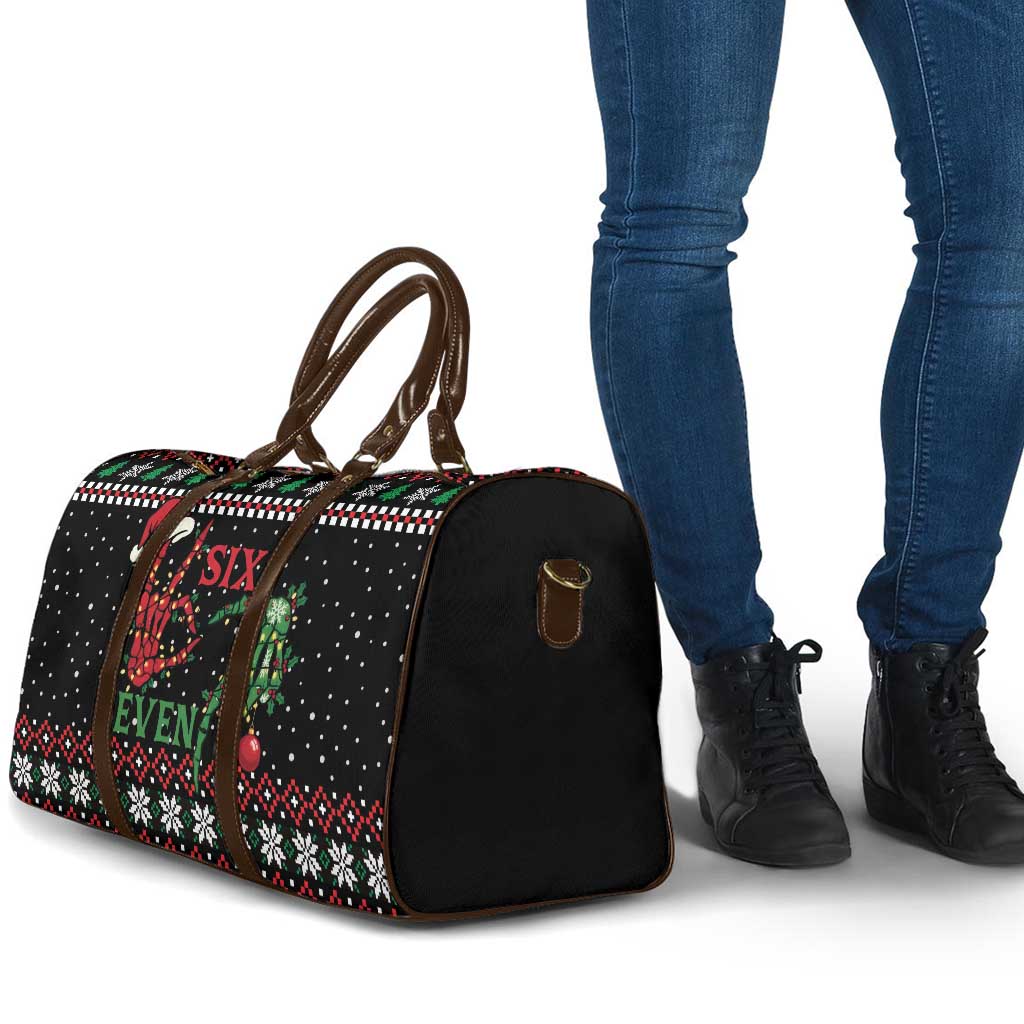 Funny Six Seven Skeleton Hand Travel Bag Meme Gen Alpha Slang - Wonder Print Shop
