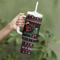 Funny Six Seven Skeleton Hand Tumbler With Handle Meme Gen Alpha Slang - Wonder Print Shop