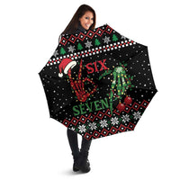Funny Six Seven Skeleton Hand Umbrella Meme Gen Alpha Slang - Wonder Print Shop