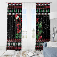 Funny Six Seven Skeleton Hand Window Curtain Meme Gen Alpha Slang - Wonder Print Shop