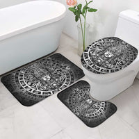 Mexico Aztec Warrior Goddess Bathroom Set Aztec Skull Tribal Calender Silver Spirit - Wonder Print Shop
