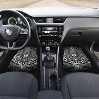 Mexico Aztec Warrior Goddess Car Mats Aztec Skull Tribal Calender Silver Spirit - Wonder Print Shop