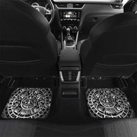 Mexico Aztec Warrior Goddess Car Mats Aztec Skull Tribal Calender Silver Spirit - Wonder Print Shop