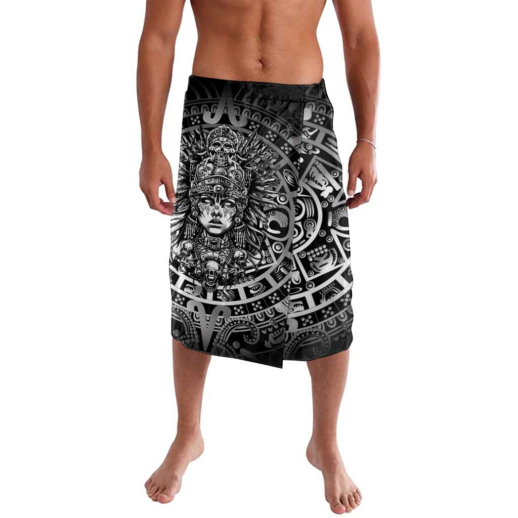 Mexico Aztec Warrior Goddess Lavalava Aztec Skull Tribal Calender Silver Spirit - Wonder Print Shop