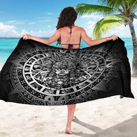 Mexico Aztec Warrior Goddess Sarong Aztec Skull Tribal Calender Silver Spirit - Wonder Print Shop