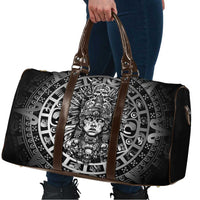 Mexico Aztec Warrior Goddess Travel Bag Aztec Skull Tribal Calender Silver Spirit - Wonder Print Shop