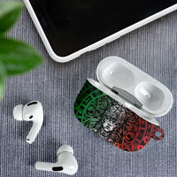 Mexico Aztec Warrior Goddess AirPods Case Aztec Skull Tribal Calender Tricolor Spirit - Wonder Print Shop