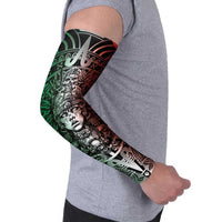 Mexico Aztec Warrior Goddess Arm Sleeves Aztec Skull Tribal Calender Tricolor Spirit - Wonder Print Shop
