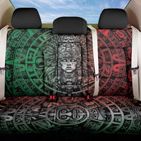Mexico Aztec Warrior Goddess Back Car Seat Cover Aztec Skull Tribal Calender Tricolor Spirit - Wonder Print Shop