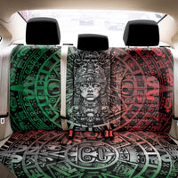 Mexico Aztec Warrior Goddess Back Car Seat Cover Aztec Skull Tribal Calender Tricolor Spirit - Wonder Print Shop