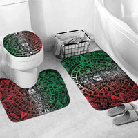 Mexico Aztec Warrior Goddess Bathroom Set Aztec Skull Tribal Calender Tricolor Spirit - Wonder Print Shop