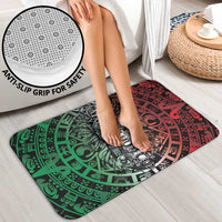 Mexico Aztec Warrior Goddess Bathroom Set Aztec Skull Tribal Calender Tricolor Spirit - Wonder Print Shop