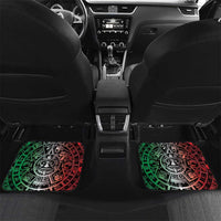 Mexico Aztec Warrior Goddess Car Mats Aztec Skull Tribal Calender Tricolor Spirit - Wonder Print Shop