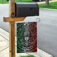 Mexico Aztec Warrior Goddess Garden Flag Aztec Skull Tribal Calender Tricolor Spirit - Wonder Print Shop
