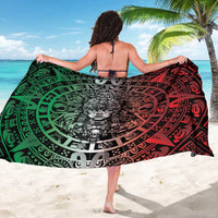 Mexico Aztec Warrior Goddess Sarong Aztec Skull Tribal Calender Tricolor Spirit - Wonder Print Shop