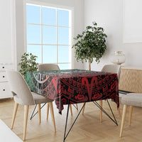 Mexico Aztec Warrior Goddess Tablecloth Aztec Skull Tribal Calender Tricolor Spirit - Wonder Print Shop