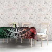 Mexico Aztec Warrior Goddess Tablecloth Aztec Skull Tribal Calender Tricolor Spirit - Wonder Print Shop