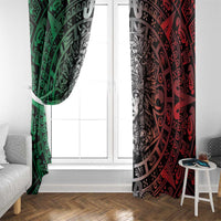 Mexico Aztec Warrior Goddess Window Curtain Aztec Skull Tribal Calender Tricolor Spirit - Wonder Print Shop